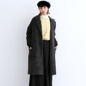 Japanese chester coat w/ contrast MA-1 sleeve nwt
